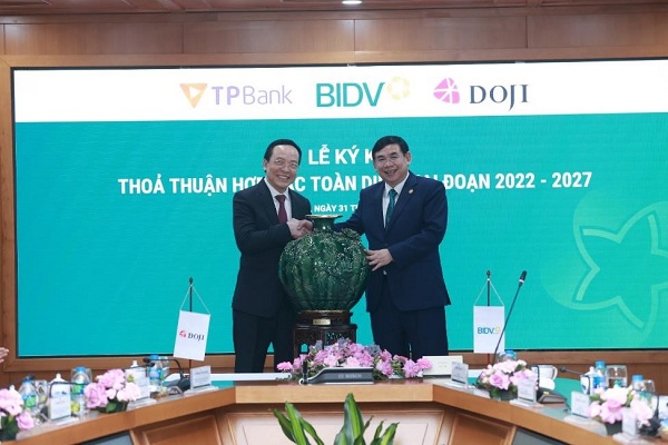 Tập đoàn DOJI và TPBANK ký kết thỏa thuận hợp tác toàn diện với I BIDV giai đoạn 2022 – 2027